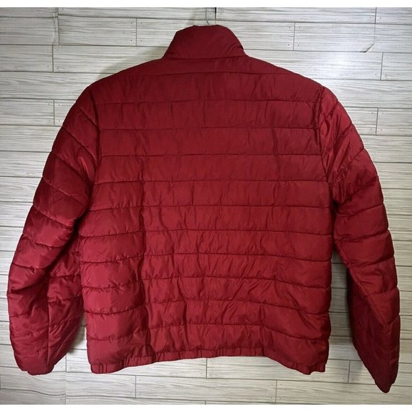 True Religion Men's World Tour Red Puffer Jacket Polyester Full Zip Size 2XL - Picture 2 of 8